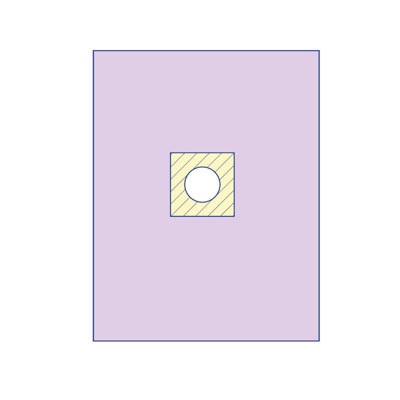 Покриття операційне 280х150 см з адгезивним операційним полем 10х2 см Taipan-Pharm стерильне Ламін. спанбонд-45 г/м2